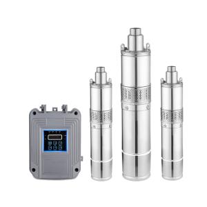 Wholesale 12V 24V 48V 72V battery brushless or brush DC motor solar deep well water pump factory supply from china suppliers