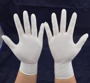 Wholesale XS - XL Nitrile Biodegradable Medical Gloves Powder Free 245 ± 5mm Length from china suppliers