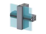 Powder Coated Aluminium Extrusion Profiles Aluminium Glass Curtain Wall