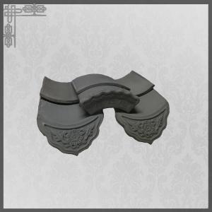 Wholesale Asian Pavilion Unglazed Chinese Clay Roof Tiles Grey Mold Matt Temple Flat from china suppliers