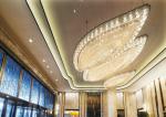 Customized Large Foyer Chandelier K9 Crystals Pendant Lighting Fixture Boat
