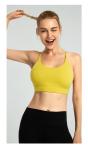 wear resistance Paded Womens Sports Bra Binding Straps Back