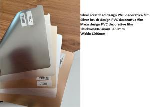 Wholesale 500m / Roll PVC Decorative Film For Furniture Flat Lamination from china suppliers
