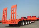 Customization 3/4/5/6/7 Axle Low Bed Trucks Semi Trailer For Large Equipment