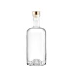 750ml Custom Clear Glass Alcohol Vodka Bottle for Hot Stamping in Beverage