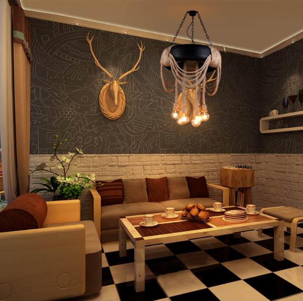 Loft Designer tyre Pendant Lamp For Bar Coffee Shop Restaurant Lighting（WH-VP-38）