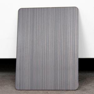 Wholesale 201 304 0.8MM Thick 4x8 Black Color brushed stainless steel sheet metal from china suppliers
