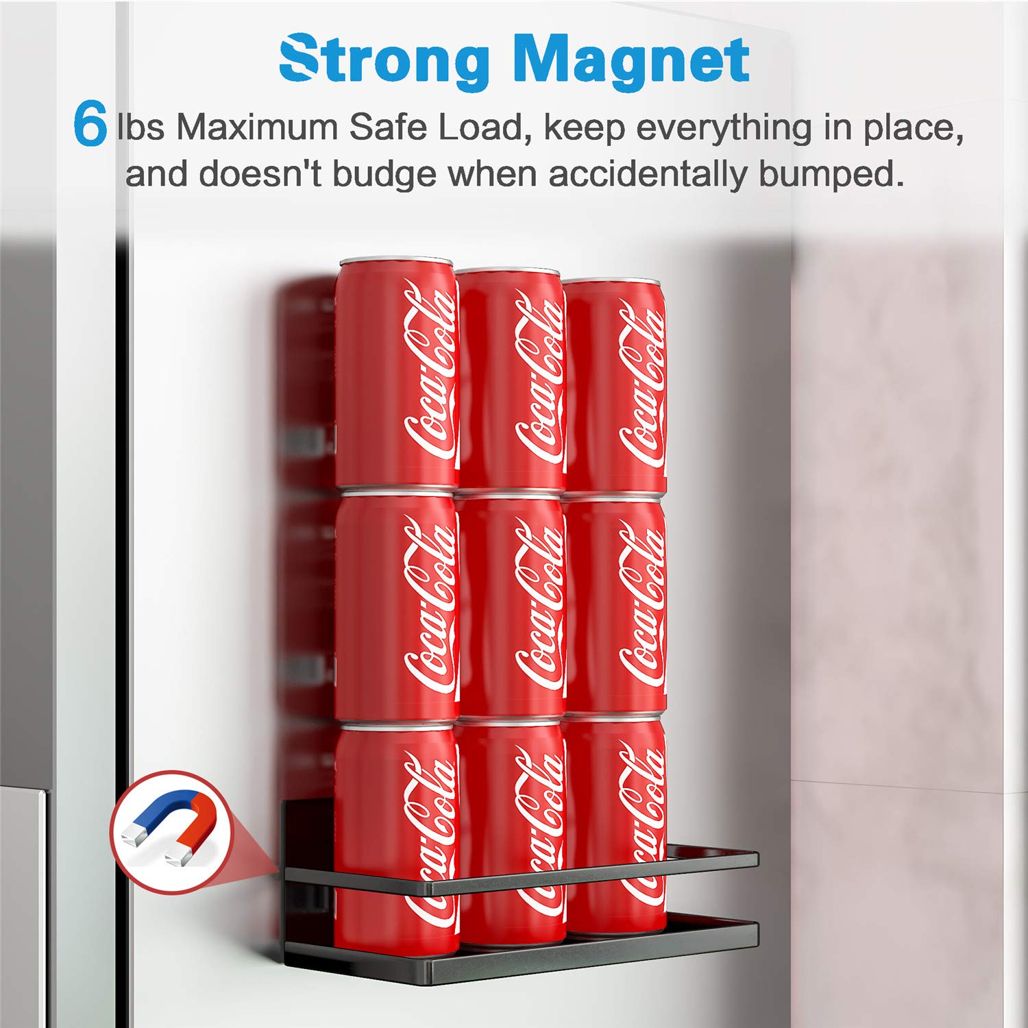 Customized Magnetic Spice Rack for Beverage in Refrigerator Space Saving Organizer