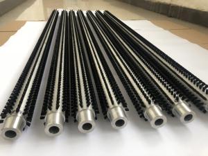 Wholesale Aluminum Alloy Shaft Nylon Bristle Cylinder Brush Roller For Cleaning And Polishing from china suppliers
