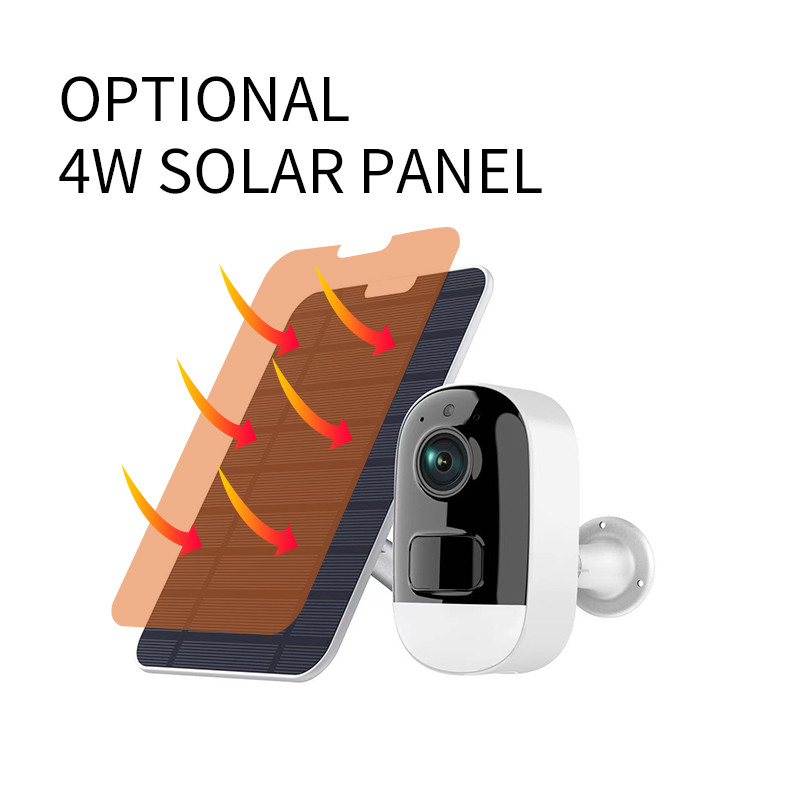 Glomarket Smart Home Wifi Wireless Camera Low Power 3MP Solar Battery Hd Night Vision WIFI Baby Audio Monitor Camera