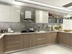 Melamine Lacquer Ready Assembled Modern Kitchen Cabinet Cream