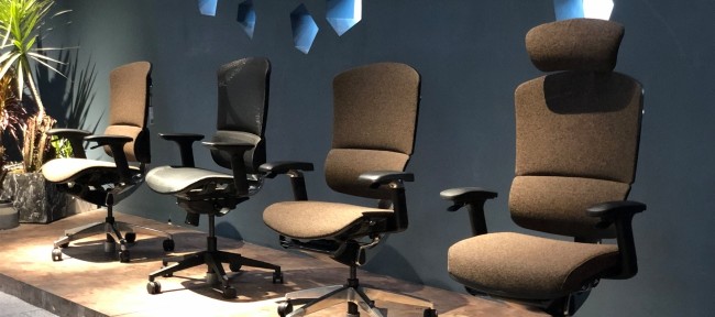 ISEE Double Split Back Ergonomic Mesh Office Chairs Lumbar Support Swivel Rolling With Back