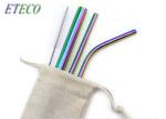 Stains Easy Cleaning Stainless Steel Drinking Straws 2 Scrub Brush Matched