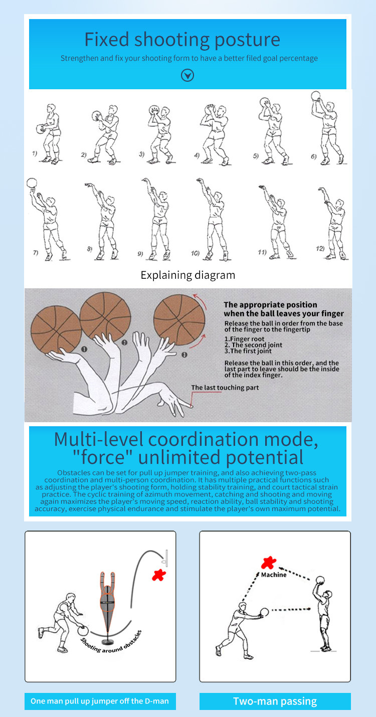 New Type Baseketball Throwing Machine Basketball Shooting Equipment For Training