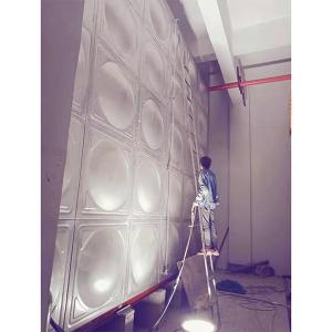 Wholesale 1.2mm - 3mm Cold Water Storage Tanks , School / Hospital Metal Water Tank from china suppliers