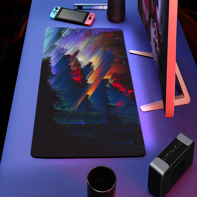 Materail Natural Rubber fabric Sublimation Blank Desk Mouse Pad With Logo Printing