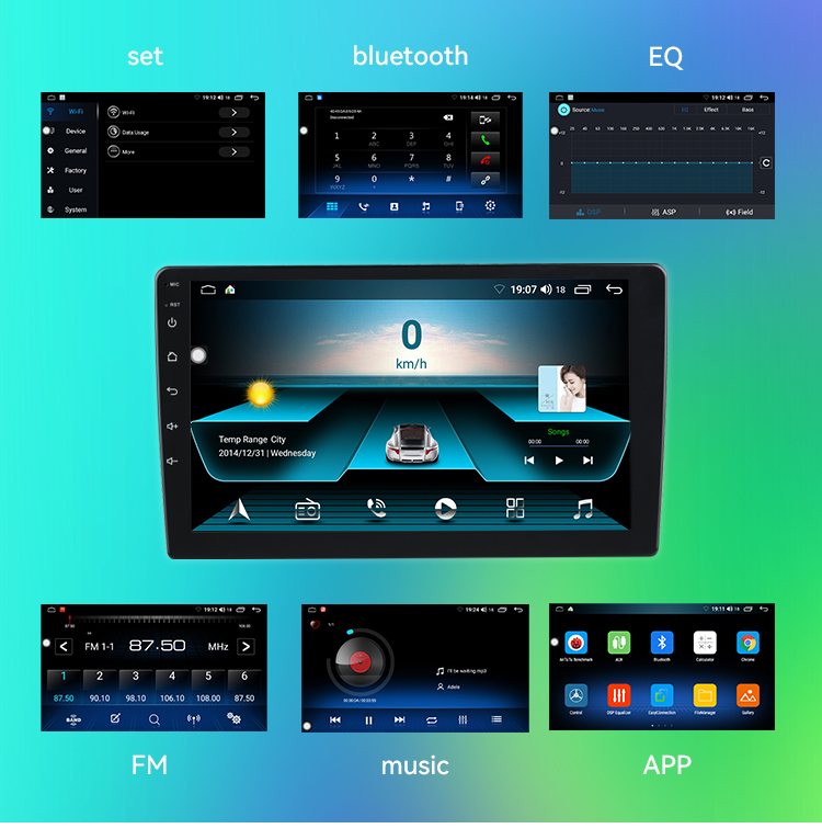 Universal 7 Inch Android Car Stereo Auto Electronics Car DVD Player