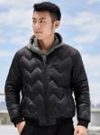 Windproof Mens Goose Down Jacket , Mens Lightweight Down Coat For Winter
