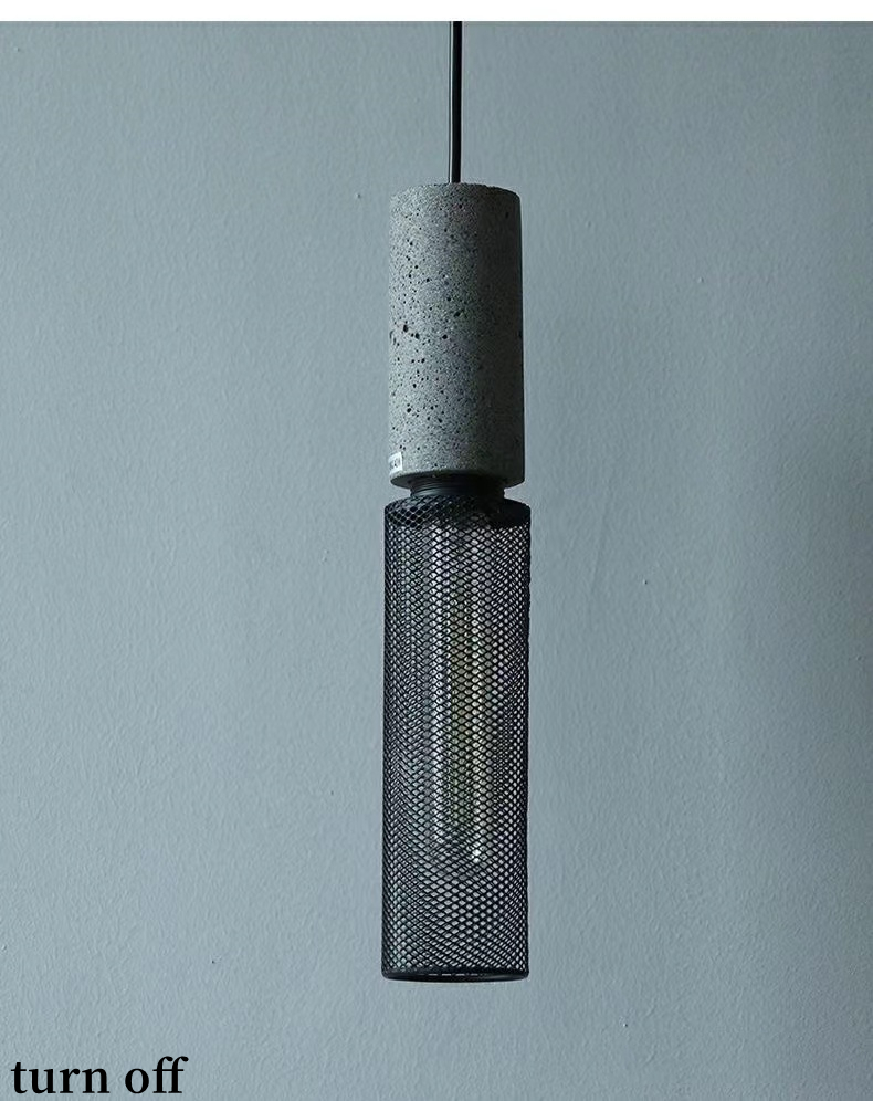 Industrial Pendant Lights Interior Iron Lampshade Bar Table living room Cement Pendant Lights(WH-VP-181)