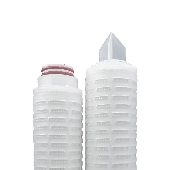 High Flow Rate PFA Pleated Filter Cartridge 0.1 0.22 0.45 Micron for Liquid Filtration