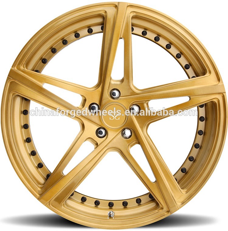 20inch Rims Bronze Customized 2-PC Forged Alloy Rims For Maserati / Rim 20" Forged Alloy Wheels Made of 6061-T6 Rims