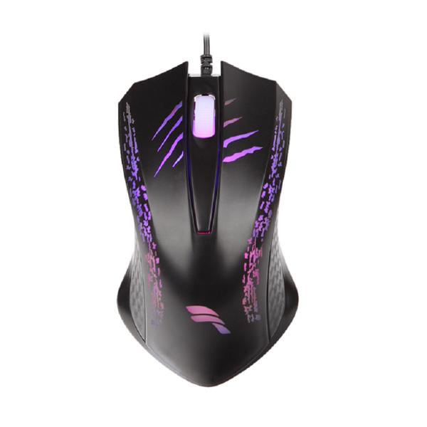 3D ergonomic USB mouse with CS4534 sensor, colorful breathing light, weighted