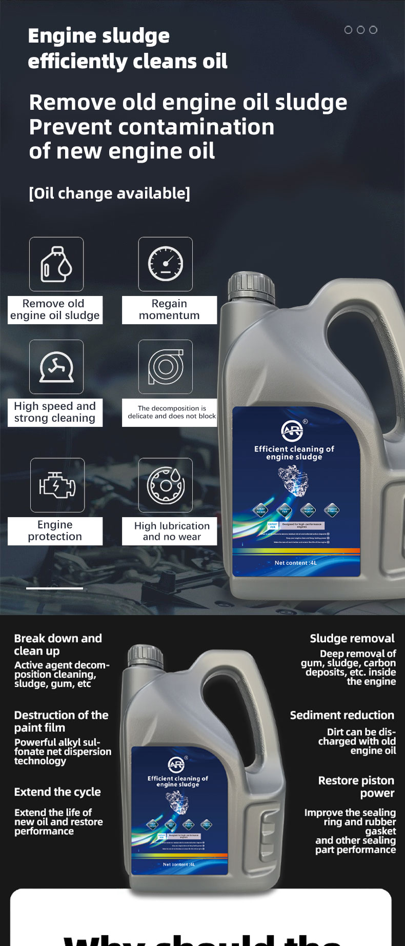 Anti-wear Protection Clean Engine Oil Three Years Shelf Life for Engine Maintenance