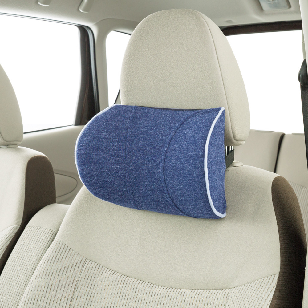 Butterfly Shape Memory Foam Travel Pillow Blue Color Neck Rest Pillow