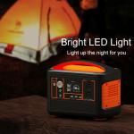 ac/dc outlets solar battery generator portable power station lifepo4 600w