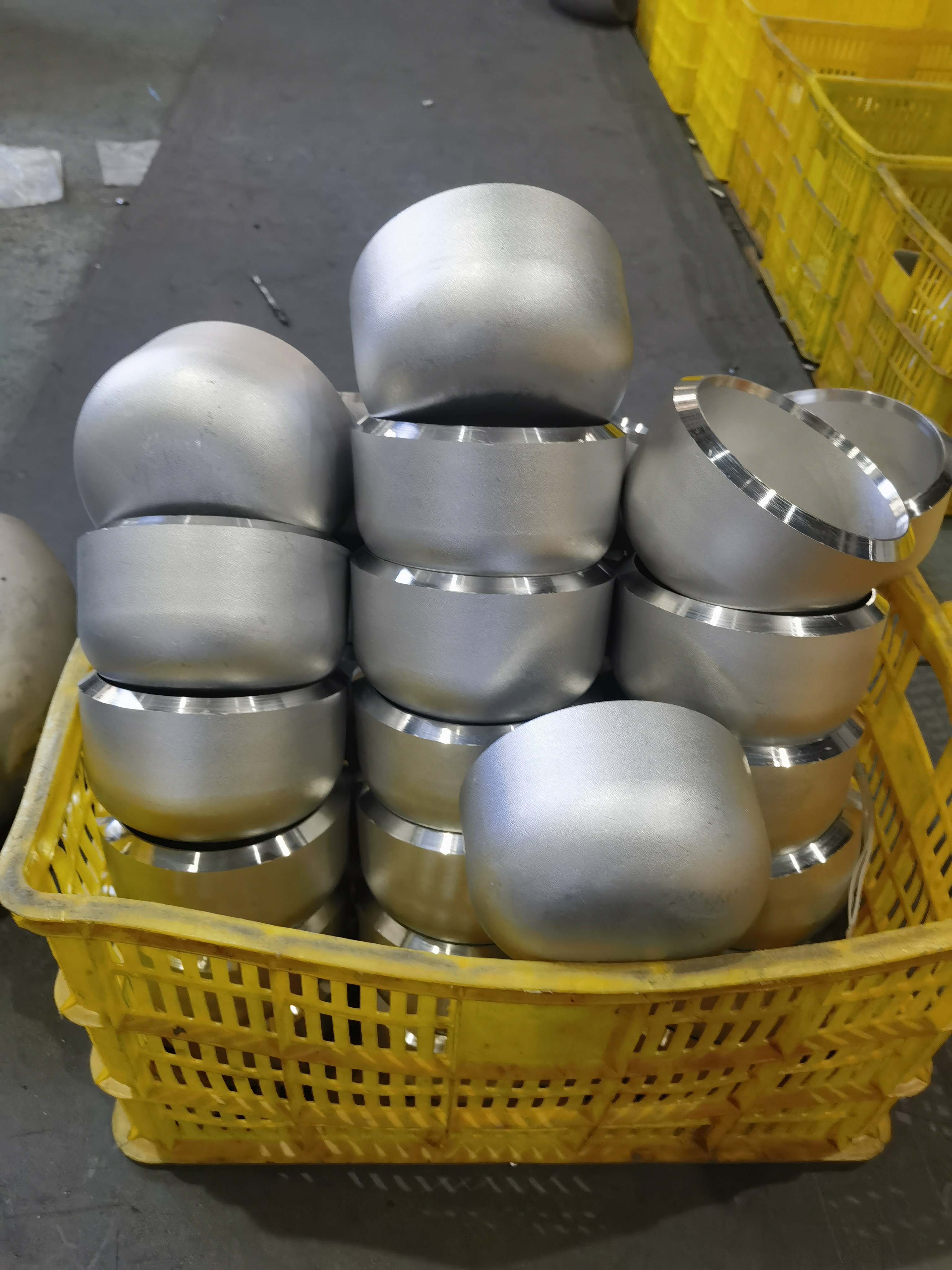 Chemical Industry ASTM Stainless Steel A403 304L SS Welded Pipe Fittings Cap