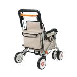 Aluminium Medical Rehabilitation Equipment Lightweight Rollator Walker With Seat