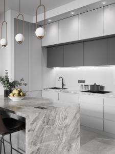 Wholesale Modern Wooden Kitchen Furniture Cabinet Project Wholesale Retail from china suppliers