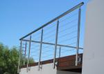 Customized 316 Stainless Steel Outdoor Cable Railing System For Deck