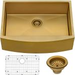 R15 Corner 34 Inch PVD Stainless Steel Sink Scratch Resistance