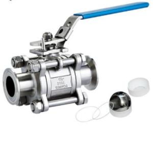 Wholesale DN10~DN100 1 1/4in Stainless Steel Sanitary Valves Three Piece Ball Valve from china suppliers