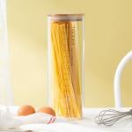 Borosilicate Clear Glass Storage Jar Food Containers 1600ml 11 Inch Height With