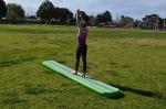 Outdoor Gym Equipment Inflatable Air Balance Beam Air Mattress Gymnastic Mats