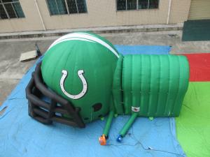 Wholesale customized printed inflatable football helmet tunnel,Inflatable Football Helmet Tunnel from china suppliers
