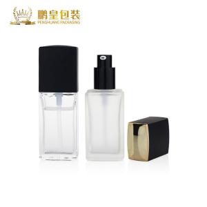 Wholesale Frosted Glass Liquid Foundation Bottles Empty For Cosmetic With Pump from china suppliers