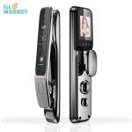 Wifi 4.0 Inch Screen Smart Door Lock Face Recognition Fingerprint Password Key
