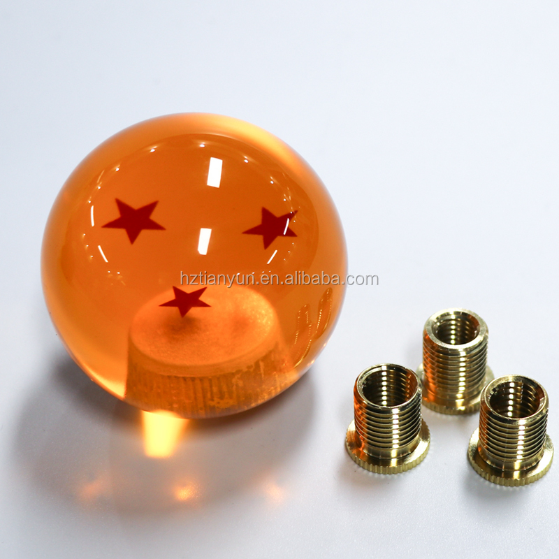 Custom Colorful Ball Gear Shift Knob Resin 54mm OEM Accpetable