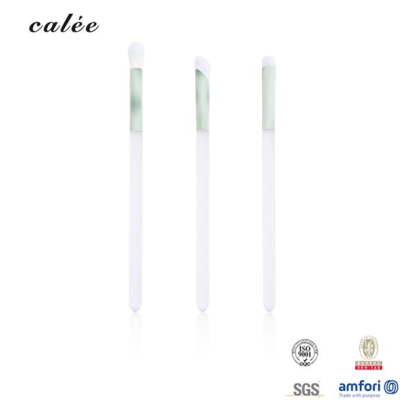 3pcs Synthetic Hair Makeup Brush Kits With PVC Bag Aluminium Ferrule Customized