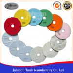 100mm White Type Diamond Floor Polishing Pads For Removing Scratches