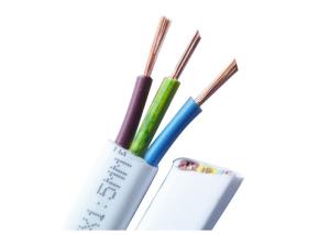 Wholesale Custom PVC Jacket Flexible Flat Electrical Wires , 3 Wire Electrical Cable from china suppliers