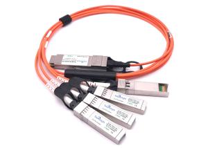 Wholesale 25.78 Gbps/CH 100G QSFP28 DAC To 4x 25g Sfp28 Qsfp28 Breakout Cable FCC Certification from china suppliers