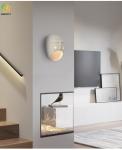 Nordic creative mask wall lamp for homestay living room bedroom aisle
