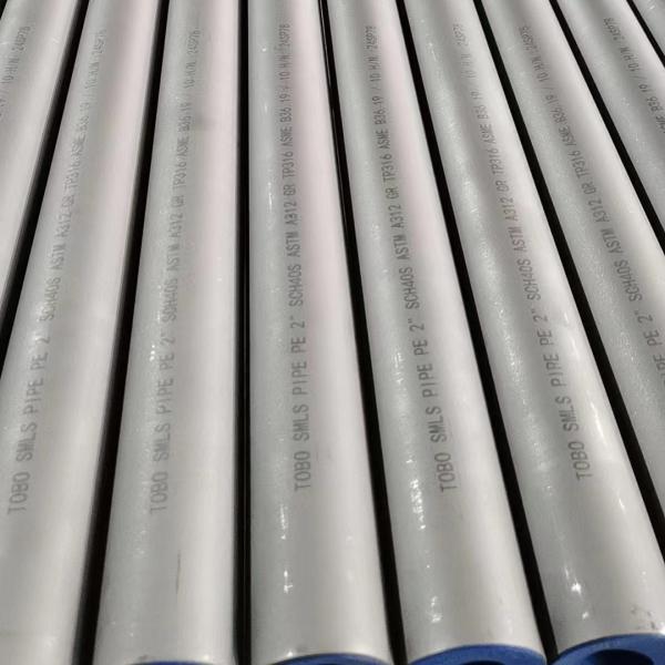 Pickled Finishing TP316L Stainless Steel Pipe Tube DN10 - DN400 With SGS