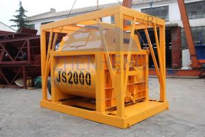 Wholesale Self Lubrication Twin Shaft JS200 Concrete Mixer Machine Discharging Volume 2000L from china suppliers
