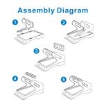 Trohestar Portable 7.08inch Thermal Label Holder