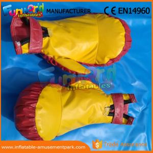 Wholesale Giant Inflatable Sports Games Yellow Inflatable Gloves For Boxing Fighting Games from china suppliers